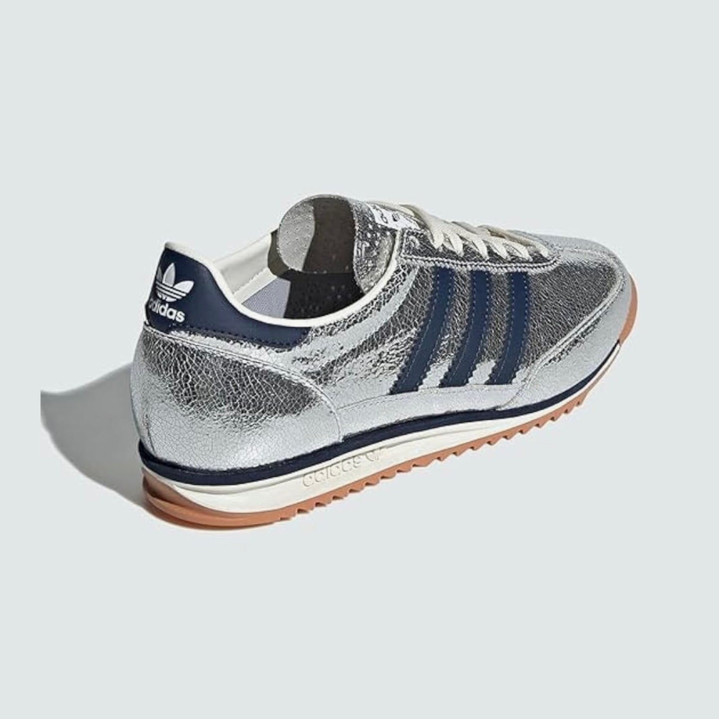 Adidas JH8654 SL 72 OG Silver Metallic / College Navy / Off White Womens