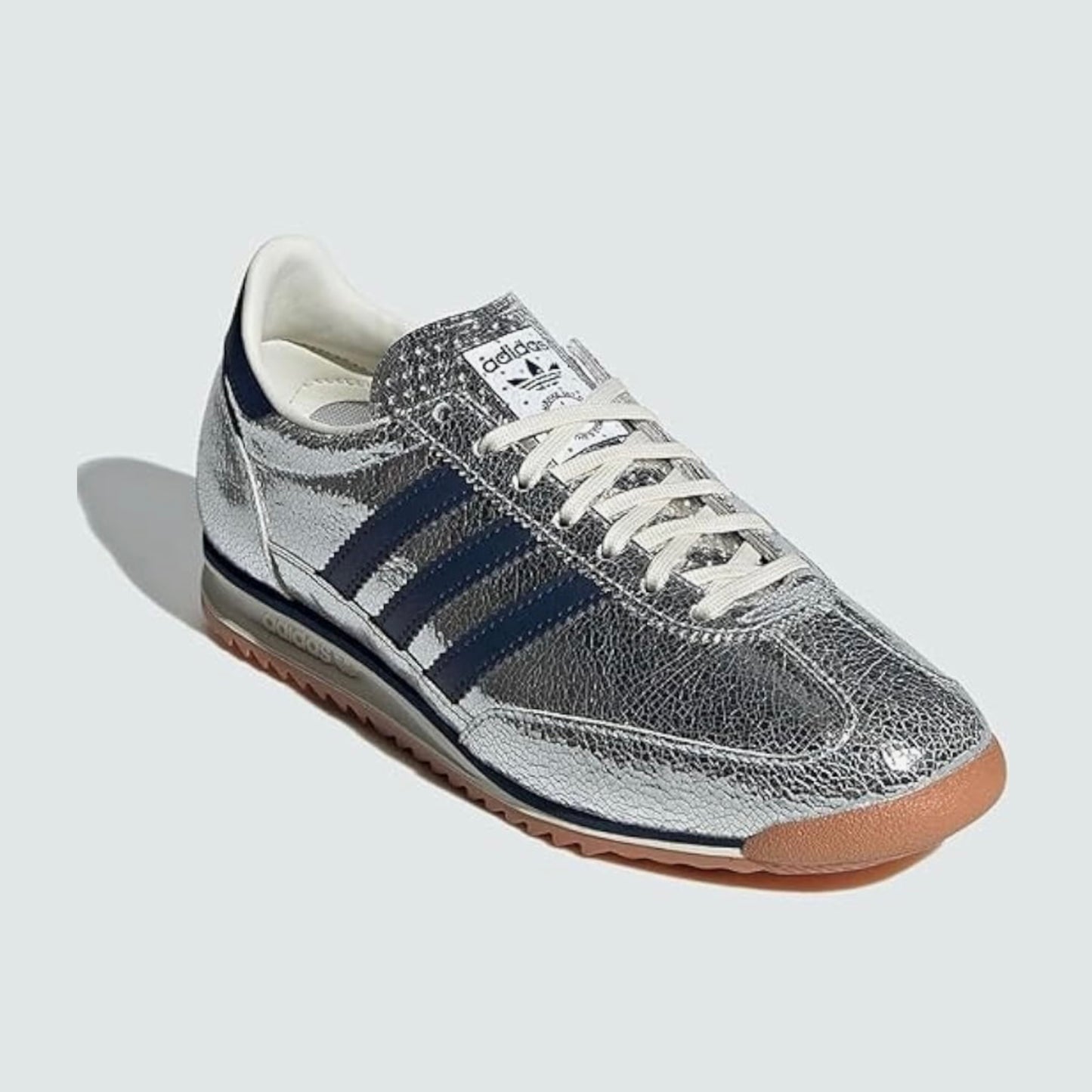 Adidas JH8654 SL 72 OG Silver Metallic / College Navy / Off White Womens