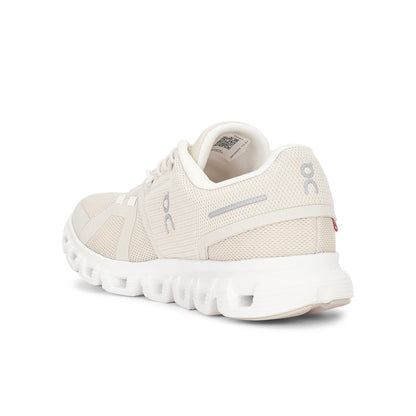 ON Cloud 6 Sneaker in Pearl & White