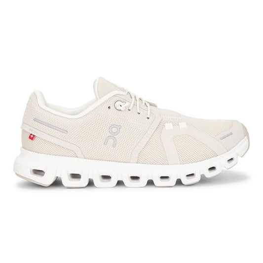 ON Cloud 6 Sneaker in Pearl & White