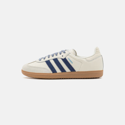 adidas SAMBA OG W Samba Leather JI3907, Shoes, White, Blue, Womens