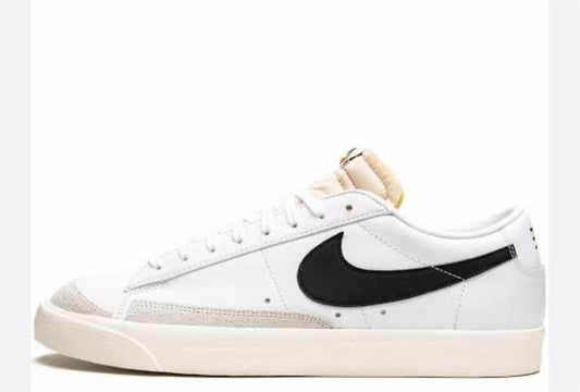 NIKE BLAZERS LOW WHITE  SIGN BLACK MENS