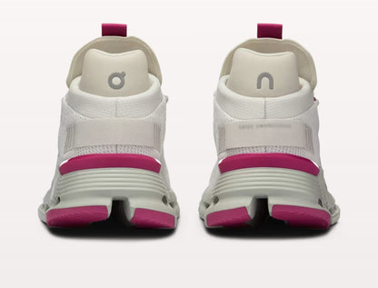 On running cloudnova white pink  WOMENS