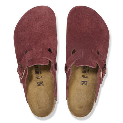 BirkenStock Boston Suede Leather - Zinfandel